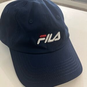 Fila Navy Blue Cap with Embroidered Logo